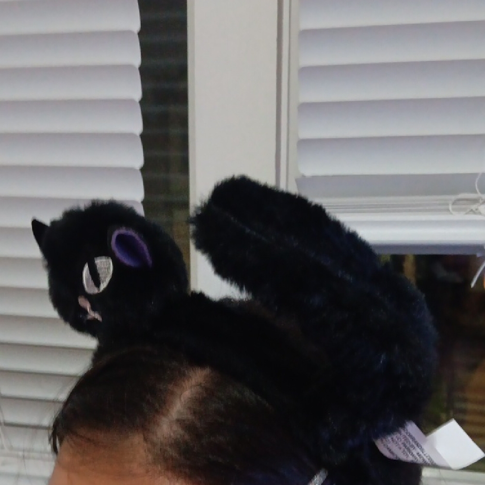 Black Cat Ears Headband NWT - Picture 3 of 4